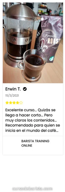 Testimonio de Erwin T., alumno del curso de barista